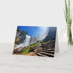 Heavy Spray from Vernal   Yosemite National Park Card
