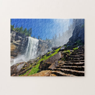 Heavy Spray from Vernal   Yosemite National Park Jigsaw Puzzle