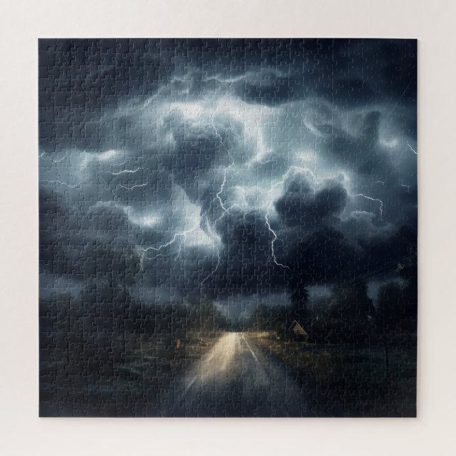 Heavy Storm Jigsaw Puzzle (Vertical)