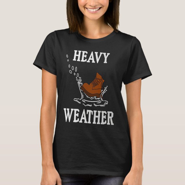 Heavy Weather Metal Rock Festival Fan Rain Weather T-Shirt (Front)