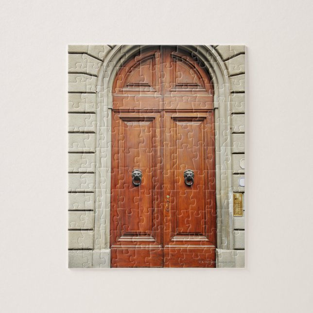 Heavy wooden doors, Florence, Italy Jigsaw Puzzle (Vertical)