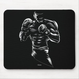HEAVYWEIGHT BOXING FISTS UP MOUSE MAT