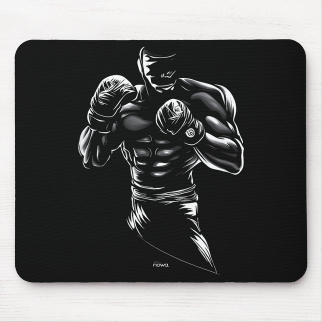 HEAVYWEIGHT BOXING FISTS UP MOUSE MAT (Front)
