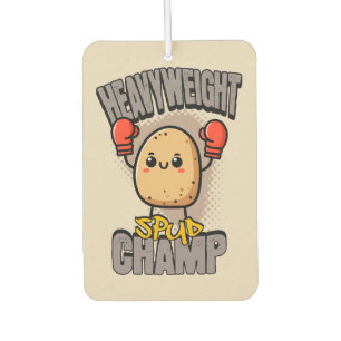Heavyweight Spud Champ Boxing Potato  Car Air Freshener