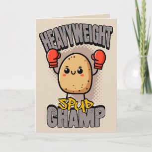 Heavyweight Spud Champ Boxing Potato  Card