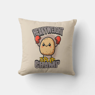 Heavyweight Spud Champ Boxing Potato Cushion