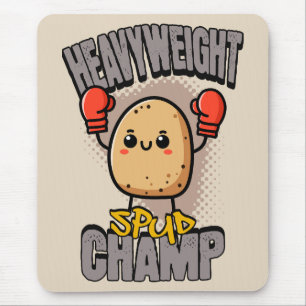 Heavyweight Spud Champ Boxing Potato  Mouse Mat