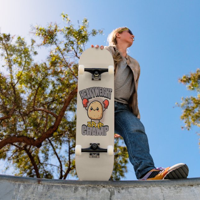 Heavyweight Spud Champ Boxing Potato  Skateboard (Outdoor 1)