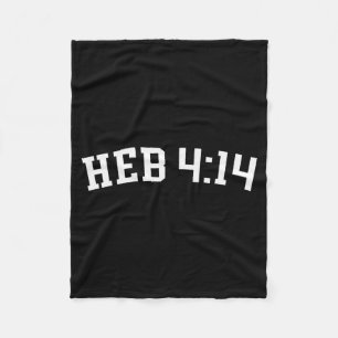 Heb 4_14 fleece blanket