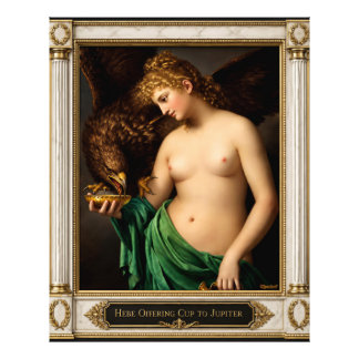Hebe Offering Cup Jupiter As Eagle AI Remastered Photo Print