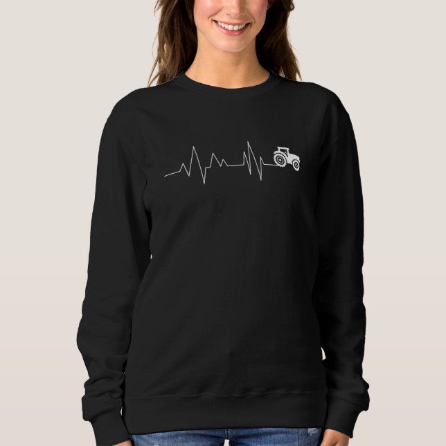 Hebeat Tractor Farmer Farmer Farm Sweatshirt (Front)