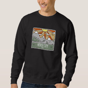 Heber City Utah Mountains UT Vacation Souvenir Sweatshirt