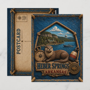 Heber Springs Arkansas Postcard Vintage Travel