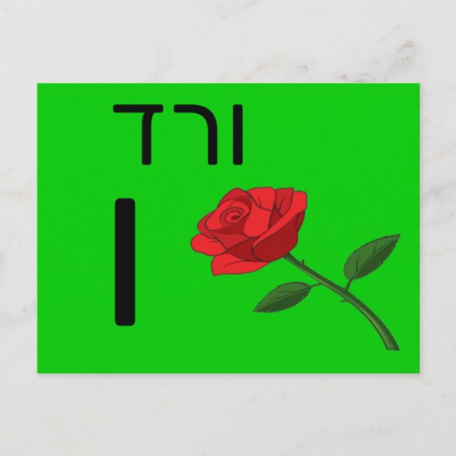 Hebrew ו flash card (Front)
