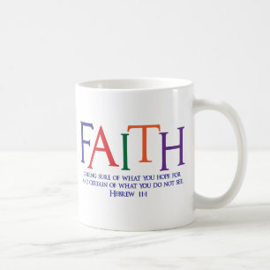 Hebrew 11:1, multi-colour coffee mug