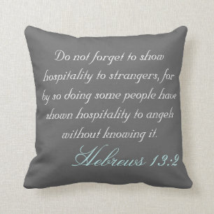 Hebrew 13:2 cushion