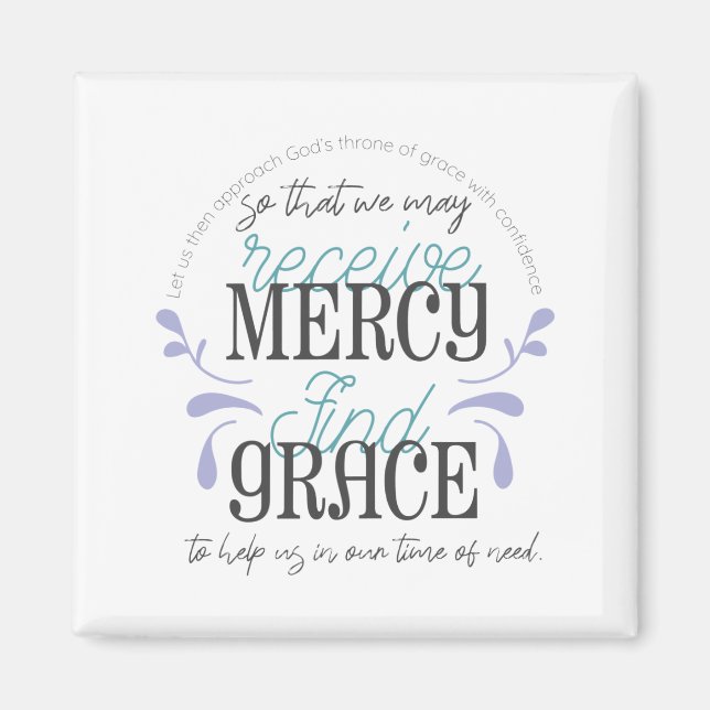 Hebrew 4:16 quotes magnet (Front)