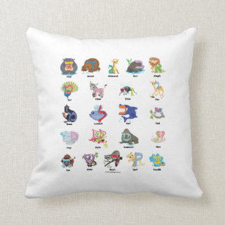 Hebrew Aleph Bet (Alphabet) Throw Pillow