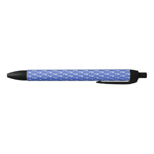 Hebrew Aleph Tav White Black Ink Pen