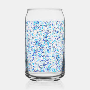 Hebrew Can Glass