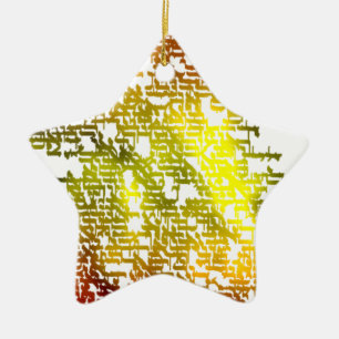 Hebrew Ceramic Tree Decoration