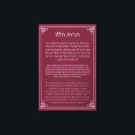 Hebrew & English Hanerot Halalu Hanukkah Prayer Canvas Print<br><div class="desc">Beautifully designed text of Hanerot Halalu - "We kindle these lights" recited after lighting the Hanukkah lights in Hebrew, English transcript and English translation. Perfect decor for your home, synagogue or Jewish classroom. Practical and decorative - choose the size and style that fits your home the best! Pssst - This...</div>