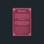 Hebrew & English Hanerot Halalu Hanukkah Prayer Canvas Print<br><div class="desc">Beautifully designed text of Hanerot Halalu - "We kindle these lights" recited after lighting the Hanukkah lights in Hebrew, English transcript and English translation. Perfect decor for your home, synagogue or Jewish classroom. Practical and decorative - choose the size and style that fits your home the best! Pssst - This...</div>