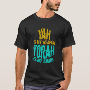 Hebrew Israelite Clothing Yah is My Weapon Judah T T-Shirt