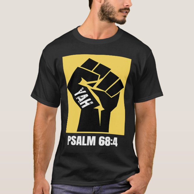 Hebrew Israelite Gold Yah Clothing Yahweh Yahuwah T-Shirt (Front)