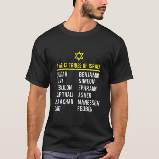 Hebrew Israelite T 12 Tribes Of Israel Yah T-Shirt