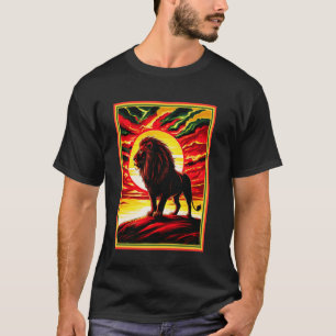 Hebrew Israelite YHWH Lion of Judah Yahweh Rastafa T-Shirt