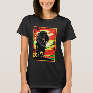 Hebrew Israelite YHWH Lion of Judah Yahweh Rastafa T-Shirt