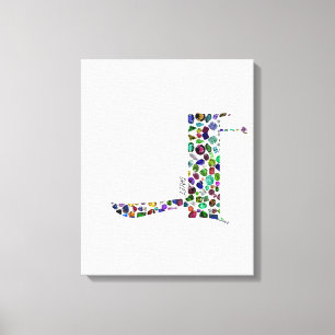 Hebrew Letter DALET Canvas Print