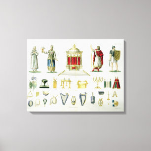 Hebrew Levi, Priest, King and Soldier with Sacred Canvas Print