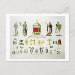 Hebrew Levi, Priest, King and Soldier with Sacred Postcard