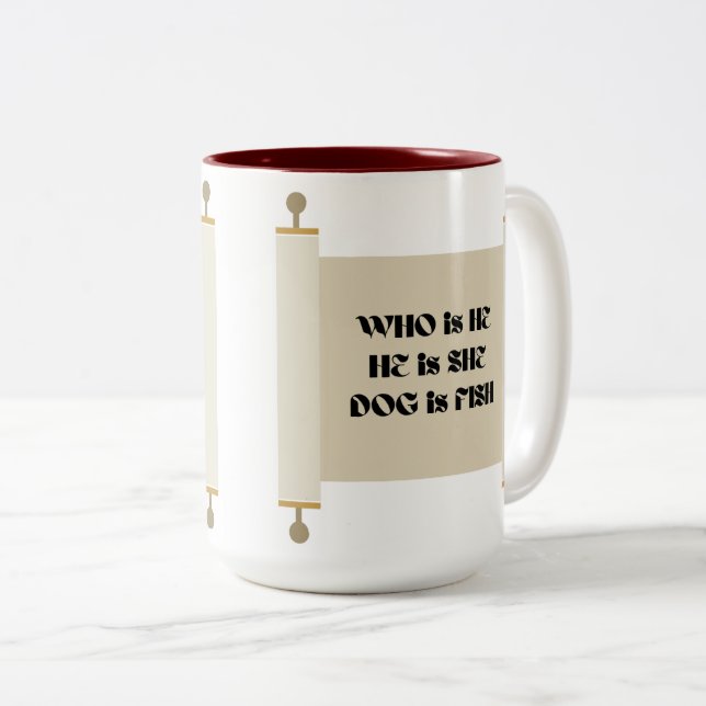 Hebrew Mug (Front Right)