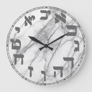 Hebrew Numbers   Round Clock