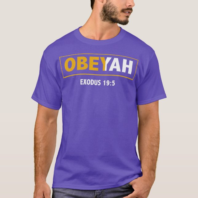 Hebrew Roots Movement Yahweh Yahshua Yeshua T-Shirt (Front)