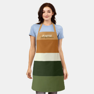 Hebrew & Script Personalised Stripe Apron
