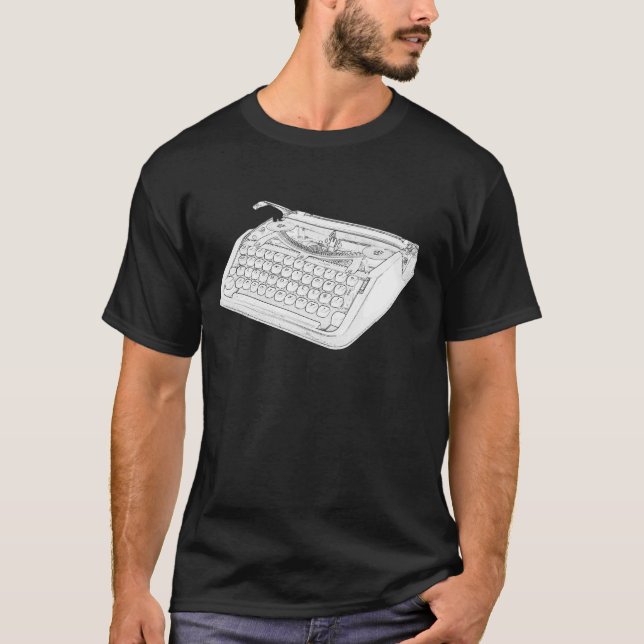 Hebrew Typewriter T-Shirt (Front)
