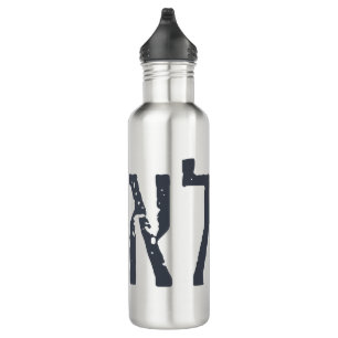 Hebrew Typography: "LO" = No!  710 Ml Water Bottle