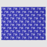 Hebrew Typography Tissue Paper<br><div class="desc">Hebrew Typography Tissue Paper . Hebrew Aleph Tav wrapping paper, white typography on a royal blue background. Individually the letters represent: 'Aleph' the 'Author' of life and 'Tau' the 'Mark' of the Covenant. (Like: 'X marks the spot', 'I was here' or 'this is mine'). Hebrew reads right to left. When...</div>
