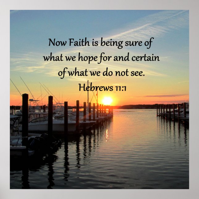 HEBREWS 11:11 SUNSET DESIGN POSTER (Front)