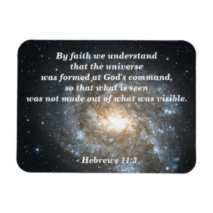 Hebrews 11:3 God's Creation Magnet