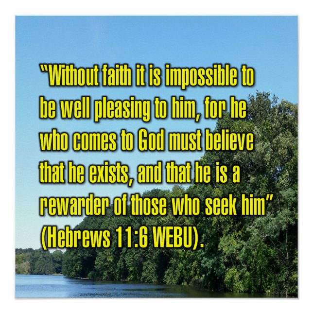 Hebrews 11:6 WEBU Poster (Front)