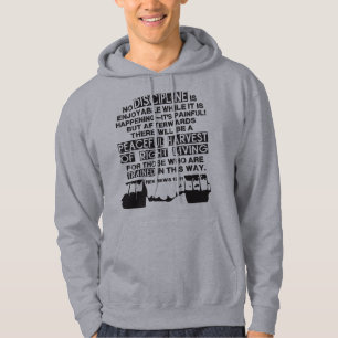 Hebrews 12:11 - Discipline Quote for Lifters Hoodie