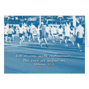Hebrews 12:1 Let us run the race