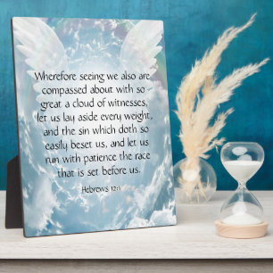 Hebrews 12:1   plaque
