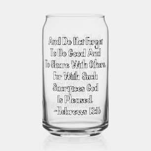 Hebrews 13:16 Bible Verse Can Glass