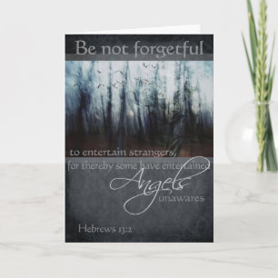 Hebrews 13:2 Angel Quote Card